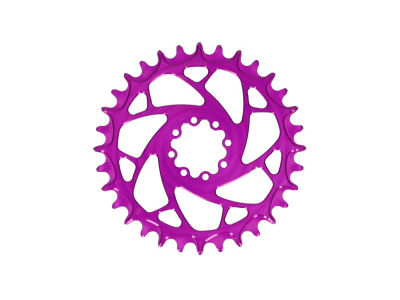 ALUGEAR Chainring round Elm Direct Mount | 1-speed Narrow Wide SRAM MTB 8-bolt Transmission | SuperBOOST | purple | 28 teeth