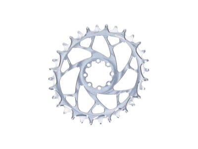ALUGEAR Chainring oval Elm Direct Mount | 1-speed Narrow Wide SRAM MTB 8-bolt Transmission | SuperBOOST | silver