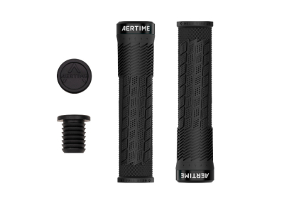 AERTIME Griffe Decline Lock-On | Jet Black 30 mm - 32 mm (dünn)