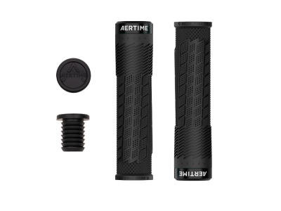 AERTIME Grips Decline Lock-On | Jet Black 32 mm - 34 mm (thick)