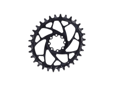 ALUGEAR Kettenblatt oval Elm Direct Mount | 1-fach Narrow Wide SRAM MTB 8-Loch Transmission | SuperBOOST | schwarz | 32 Zähne