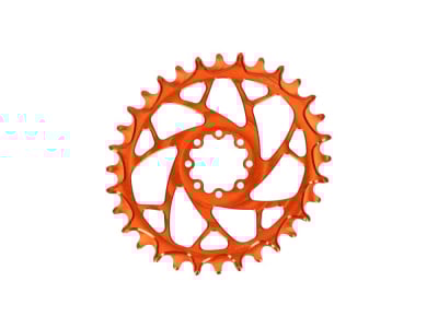 ALUGEAR Kettenblatt oval Elm Direct Mount | 1-fach Narrow Wide SRAM MTB 8-Loch Transmission | SuperBOOST | orange | 32 Zähne