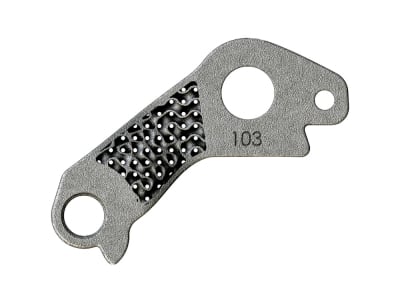 SILCA derailleur hanger Factor 103 Direct Mount | Titanium Shimano derailleur hanger | gray