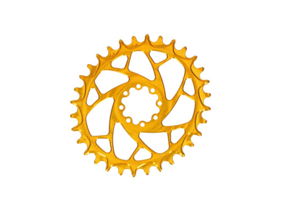 ALUGEAR Chainring oval Elm Direct Mount | 1-speed Narrow Wide SRAM MTB 8-bolt Transmission | SuperBOOST | gold | 32 teeth
