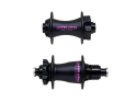 CHRIS KING Naben Set MTB Gen 4 Edelstahl 6-Loch | Boost | Freilauf SRAM XD | 28 Loch | TwoTone - schwarz / pink