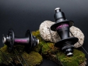 CHRIS KING Hub Set Road R45D Gen 4 Ceramic Center Lock | Thru Axle | Freewheel SRAM XDR | 28 Hole | TwoTone - black / pink