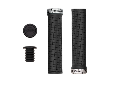 AERTIME Grips RocknRoll Lock-On | Jet Black / Sonic Silver Camo 30 mm - 32 mm (thin)