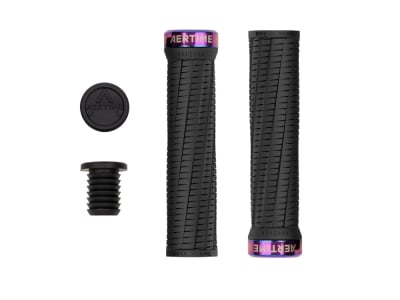 AERTIME Griffe Rock´n´Roll Lock-On | Jet Black / Oilslick 30 mm - 32 mm (dünn)