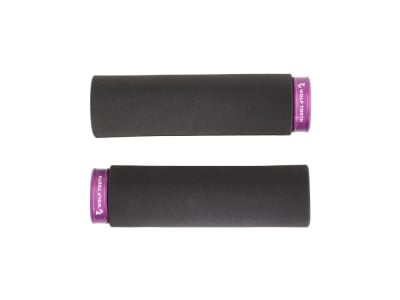 WOLF TOOTH Grips Fat Paw Lock-On Grips | black / ultraviolet purple