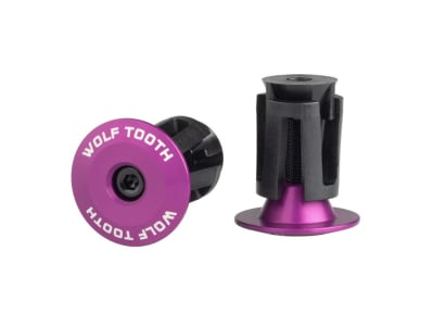 WOLF TOOTH Bar End Plugs Alloy | ultraviolet purple