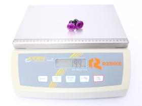 WOLF TOOTH Bar End Plugs Alloy | ultraviolet purple