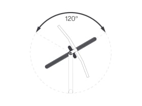 ACROS Steuersatz Blocklock Unterteil | 120° | Polygon...