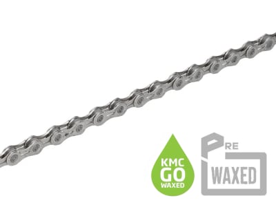 KMC pre-waxed Kette X11EL Go Wax inkl. Kettenschloss | 11-fach | 118 Glieder | Silber