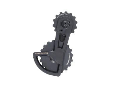 CYCLINGCERAMIC Oversized Schaltwerkskäfig Pro für Shimano Dura Ace / Ultegra | schwarz