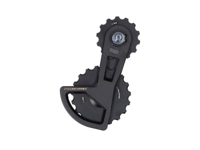 CYCLINGCERAMIC Oversized Derailleur Cage Pro for Shimano 105 | black