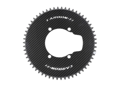 CARBON-TI Chainring X-Aeroring for Dura Ace FC-R9200 & Ultegra FC-R8100 | 4-arm LK 110 asymmetric | 60 teeth
