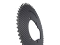 CARBON-TI Chainring X-Aeroring for Dura Ace FC-R9200 & Ultegra FC-R8100 | 4-arm LK 110 asymmetric | 62 teeth