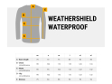 DIRTLEJ Regenjacke weathershield waterproof | black / gray XXL