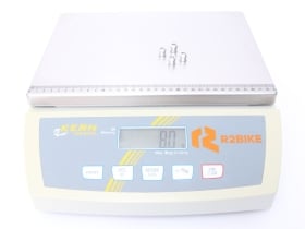 WOLF TOOTH Kettenblattschrauben 6 mm 4-Loch | raw silver