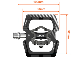 TATZE Pedals CONTACT Combi | black