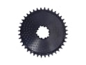 ALUGEAR Chainring round AERO Golfball Direct Mount | 1-fach narrow-wide SRAM 3-Loch Road/CX/Gravel | black 36 Teeth