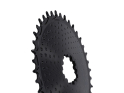 ALUGEAR Chainring round AERO Golfball Direct Mount | 1-fach narrow-wide SRAM 3-Loch Road/CX/Gravel | black 40 Teeth