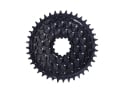 ALUGEAR Chainring round AERO Golfball Direct Mount | 1-fach narrow-wide SRAM 3-Loch Road/CX/Gravel | black 56 Teeth