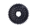 ALUGEAR Chainring round AERO Golfball Direct Mount | 1-fach narrow-wide SRAM 3-Loch Road/CX/Gravel | black 60 Teeth
