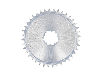 ALUGEAR Chainring round AERO Golfball Direct Mount | 1-fach narrow-wide SRAM 3-Loch Road/CX/Gravel | silver 40 Teeth