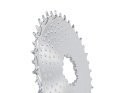 ALUGEAR Chainring round AERO Golfball Direct Mount | 1-fach narrow-wide SRAM 3-Loch Road/CX/Gravel | silver 42 Teeth