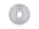ALUGEAR Chainring round AERO Golfball Direct Mount | 1-fach narrow-wide SRAM 3-Loch Road/CX/Gravel | silver 44 Teeth