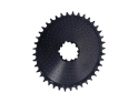 ALUGEAR Chainring oval AERO Golfball Direct Mount | 1-fach narrow-wide SRAM 3-Loch Road/CX/Gravel | black 42 Teeth