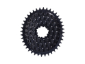 ALUGEAR Chainring oval AERO Golfball Direct Mount | 1-fach narrow-wide SRAM 3-Loch Road/CX/Gravel | black 52 Teeth