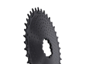 ALUGEAR Chainring oval AERO Golfball Direct Mount | 1-fach narrow-wide SRAM 3-Loch Road/CX/Gravel | black 54 Teeth