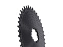 ALUGEAR Chainring oval AERO Golfball Direct Mount | 1-fach narrow-wide SRAM 3-Loch Road/CX/Gravel | black 58 Teeth