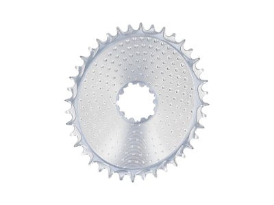 ALUGEAR Chainring oval AERO Golfball Direct Mount | 1-fach narrow-wide SRAM 3-Loch Road/CX/Gravel | silver 40 Teeth