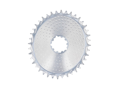 ALUGEAR Chainring oval AERO Golfball Direct Mount | 1-fach narrow-wide SRAM 3-Loch Road/CX/Gravel | silver 42 Teeth