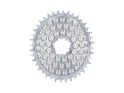 ALUGEAR Chainring oval AERO Golfball Direct Mount | 1-fach narrow-wide SRAM 3-Loch Road/CX/Gravel | silver 54 Teeth