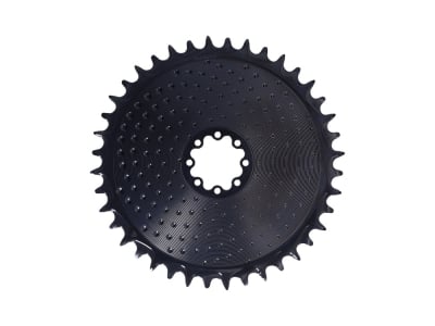 ALUGEAR Kettenblatt rund AERO Golfball Direct Mount | 1-fach narrow-wide SRAM 8-Loch Road/CX/Gravel | schwarz 38 Zähne