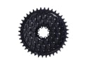 ALUGEAR Kettenblatt rund AERO Golfball Direct Mount | 1-fach narrow-wide SRAM 8-Loch Road/CX/Gravel | schwarz 50 Zähne