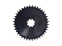 ALUGEAR Kettenblatt rund AERO Golfball Direct Mount | 1-fach narrow-wide SRAM 8-Loch Road/CX/Gravel | schwarz 52 Zähne
