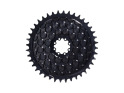 ALUGEAR Kettenblatt rund AERO Golfball Direct Mount | 1-fach narrow-wide SRAM 8-Loch Road/CX/Gravel | schwarz 62 Zähne