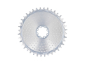 ALUGEAR Chainring round AERO Golfball Direct Mount | 1-fach narrow-wide SRAM 8-Loch Road/CX/Gravel | silver 34 Teeth