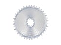 ALUGEAR Chainring round AERO Golfball Direct Mount | 1-fach narrow-wide SRAM 8-Loch Road/CX/Gravel | silver 58 Teeth