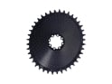 ALUGEAR Chainring oval AERO Golfball Direct Mount | 1-fach narrow-wide SRAM 8-Loch Road/CX/Gravel | black