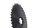ALUGEAR Chainring oval AERO Golfball Direct Mount | 1-fach narrow-wide SRAM 8-Loch Road/CX/Gravel | black 46 Teeth