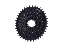ALUGEAR Chainring oval AERO Golfball Direct Mount | 1-fach narrow-wide SRAM 8-Loch Road/CX/Gravel | black 46 Teeth