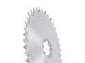 ALUGEAR Chainring oval AERO Golfball Direct Mount | 1-fach narrow-wide SRAM 8-Loch Road/CX/Gravel | silver 32 Teeth