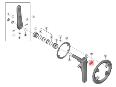 SHIMANO Top Cover for Control Unit | Dura Ace Powermeter FC-R9200-P /
