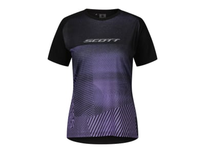 SCOTT T-Shirt Damen Trail Tuned | black / swish purple